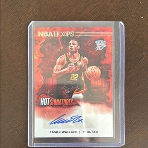 Cason Wallace NBA Hoops Hot Signatures Card